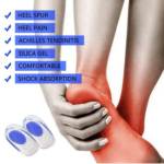 Coussinet de talon en Silicone, 2 pièces, soulage la douleur